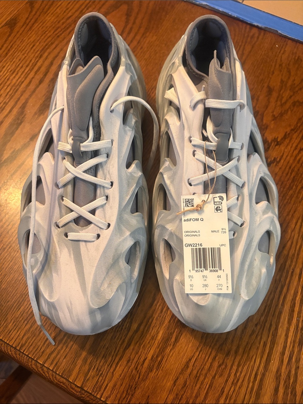 adidas adiFOM Q Men's Athletic Shoes in Light Gray and White